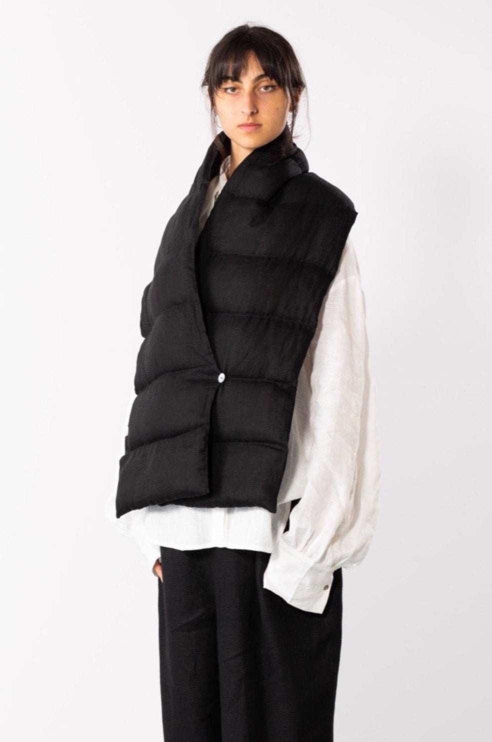 Limo | Wool-Padded Scarf | Black | Hazel & Rose | Minneapolis