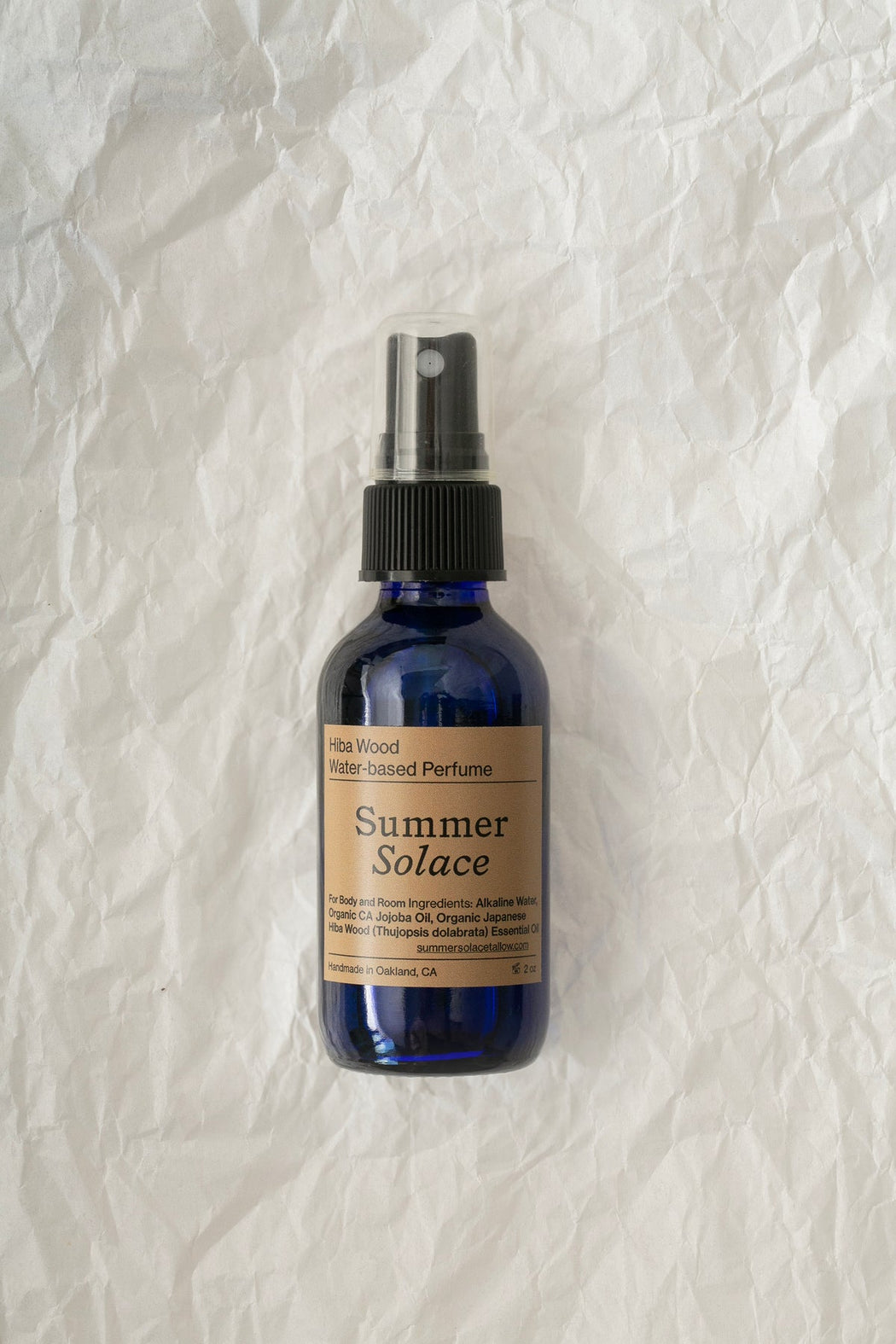 Summer Solace | Water-Based Perfume Mist | Hiba Wood (with Gold Ormus) | Hazel & Rose | Minneapolis