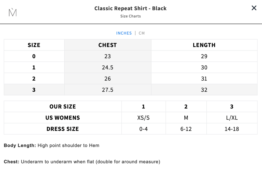 Classic Repeat Shirt | Black