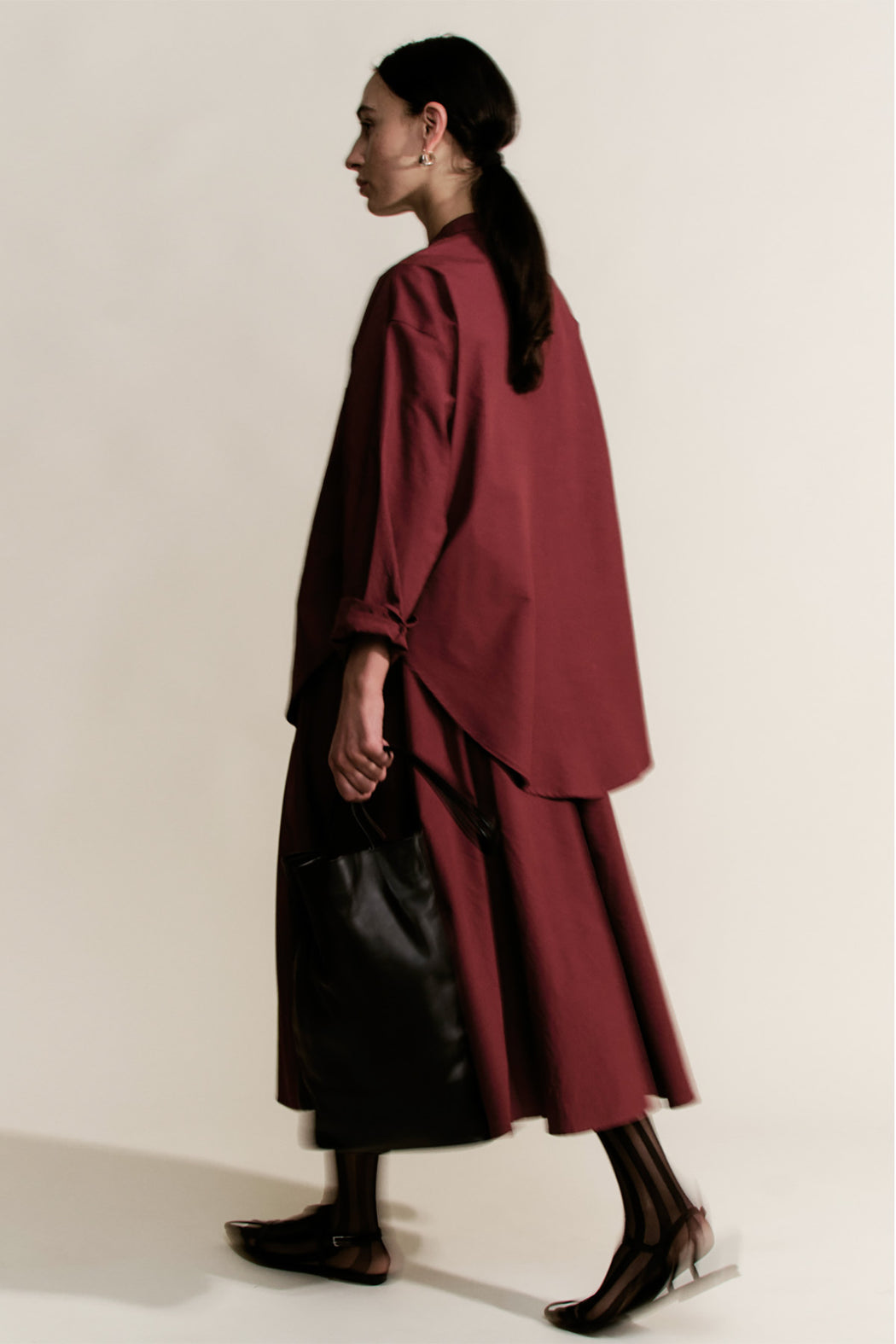 Relaxed Circle Skirt | Merlot