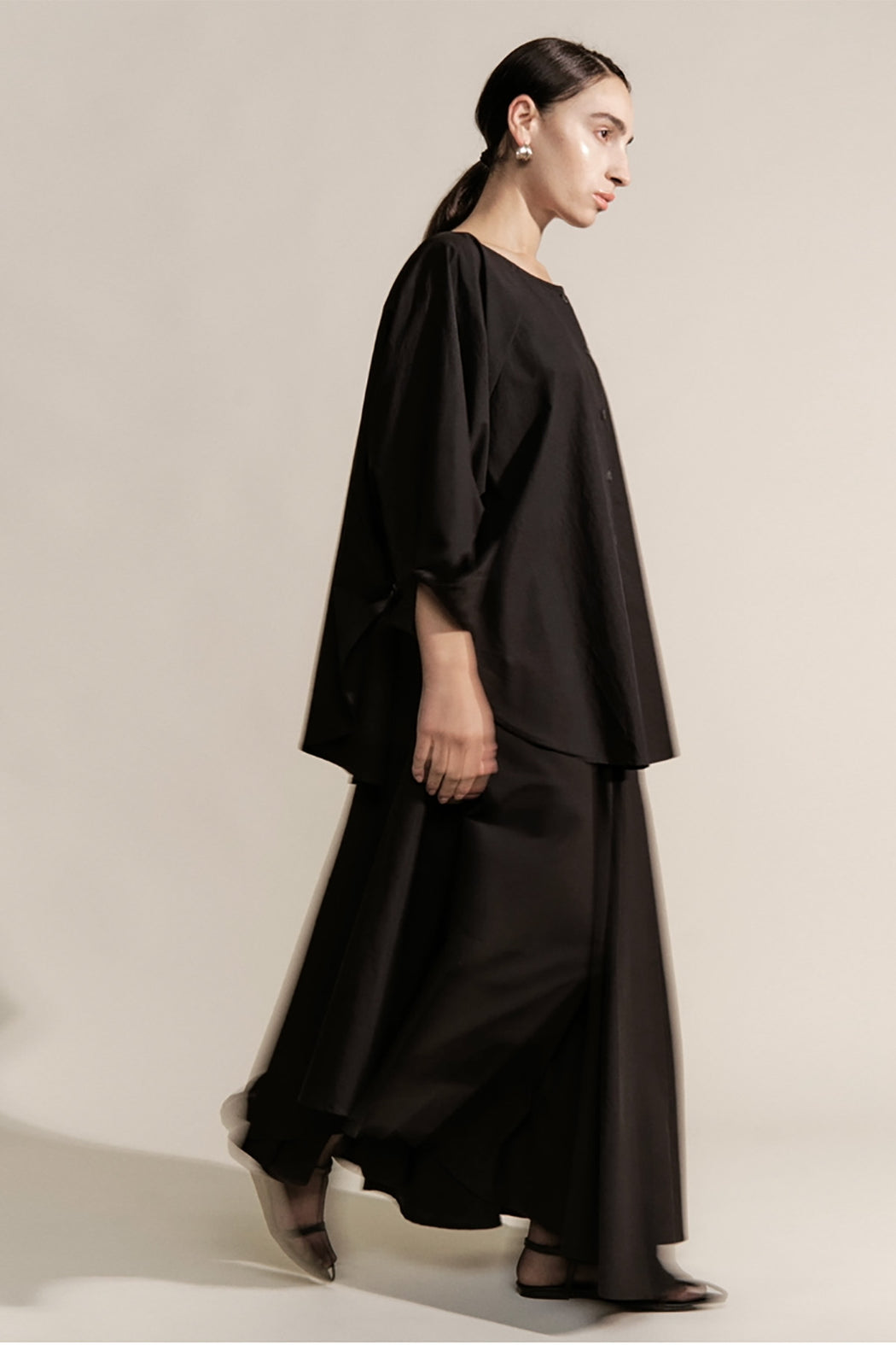 Asymmetric Skirt | Black