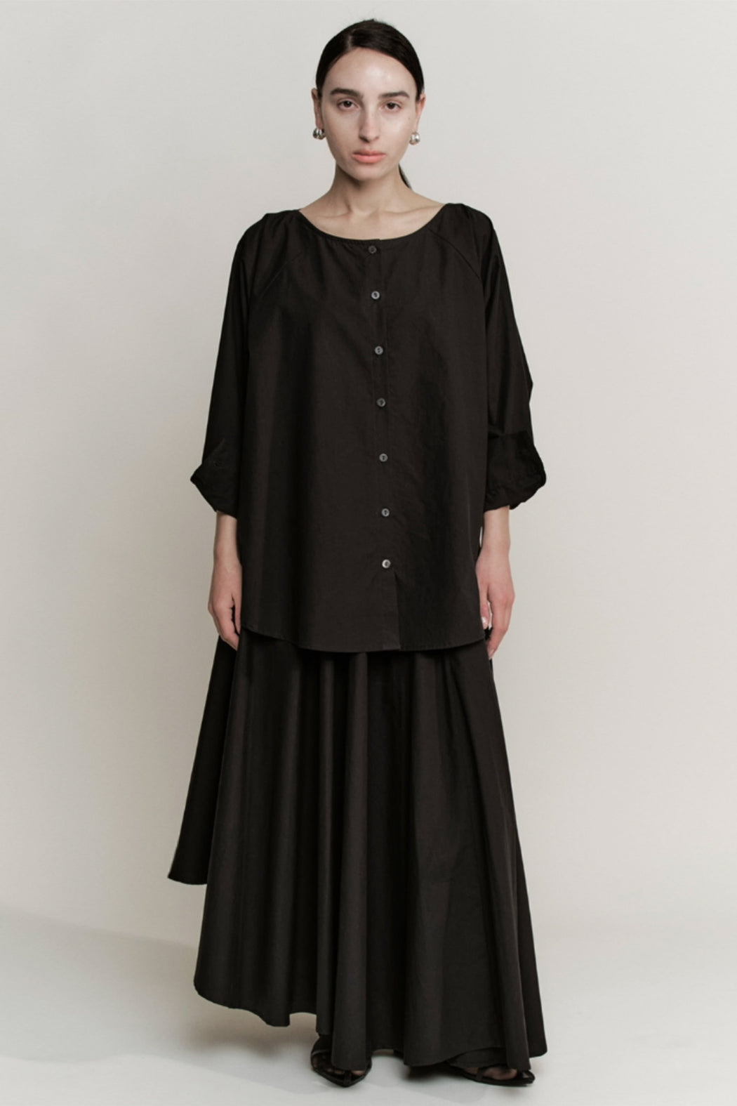 Asymmetric Skirt | Black
