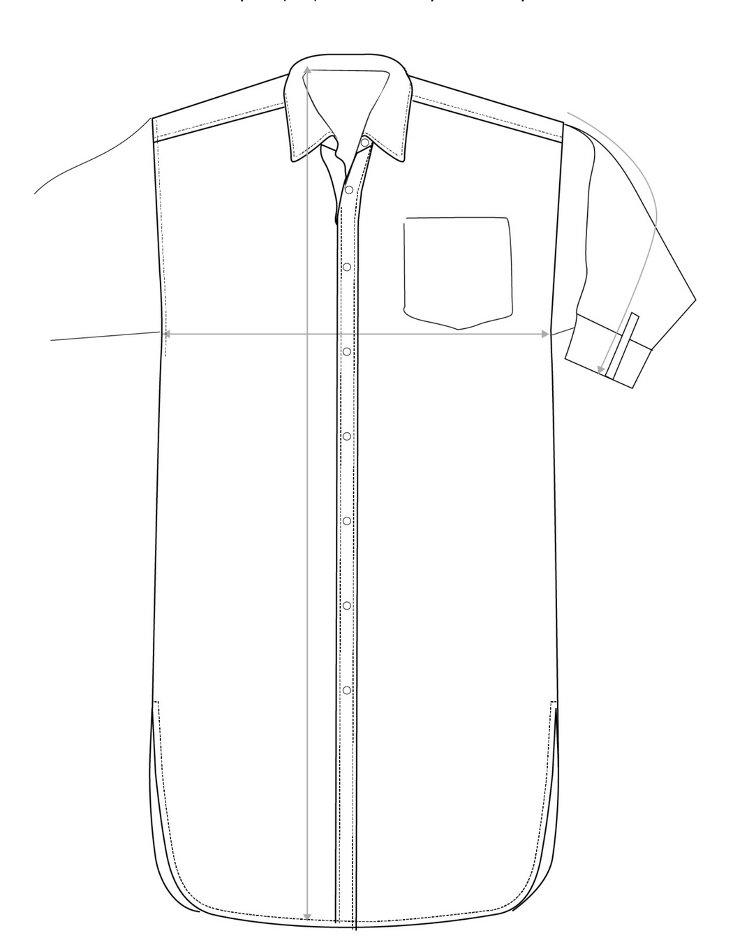 Florence Shirt Dress in Linen | Raisin
