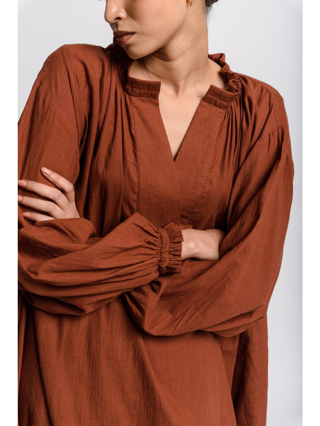 World Of Crow | Flared Dress | Toasted Brown | Plus Size | Hazel & Rose | Minneapolis