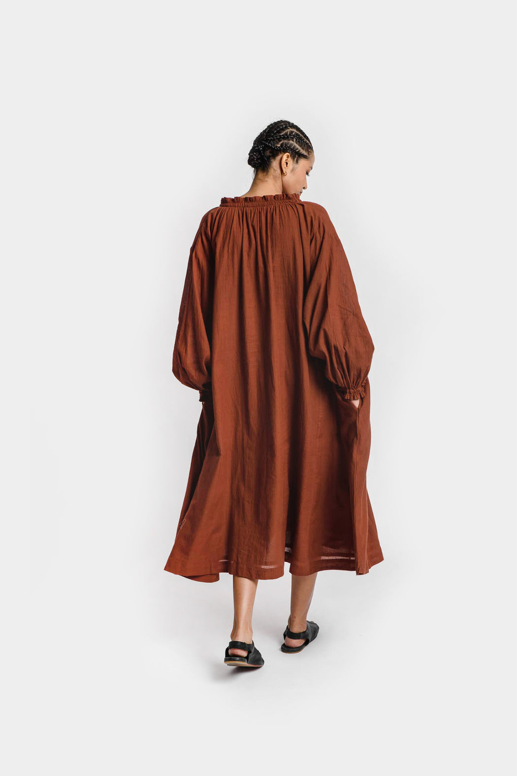 World Of Crow | Flared Dress | Toasted Brown | Plus Size | Hazel & Rose | Minneapolis