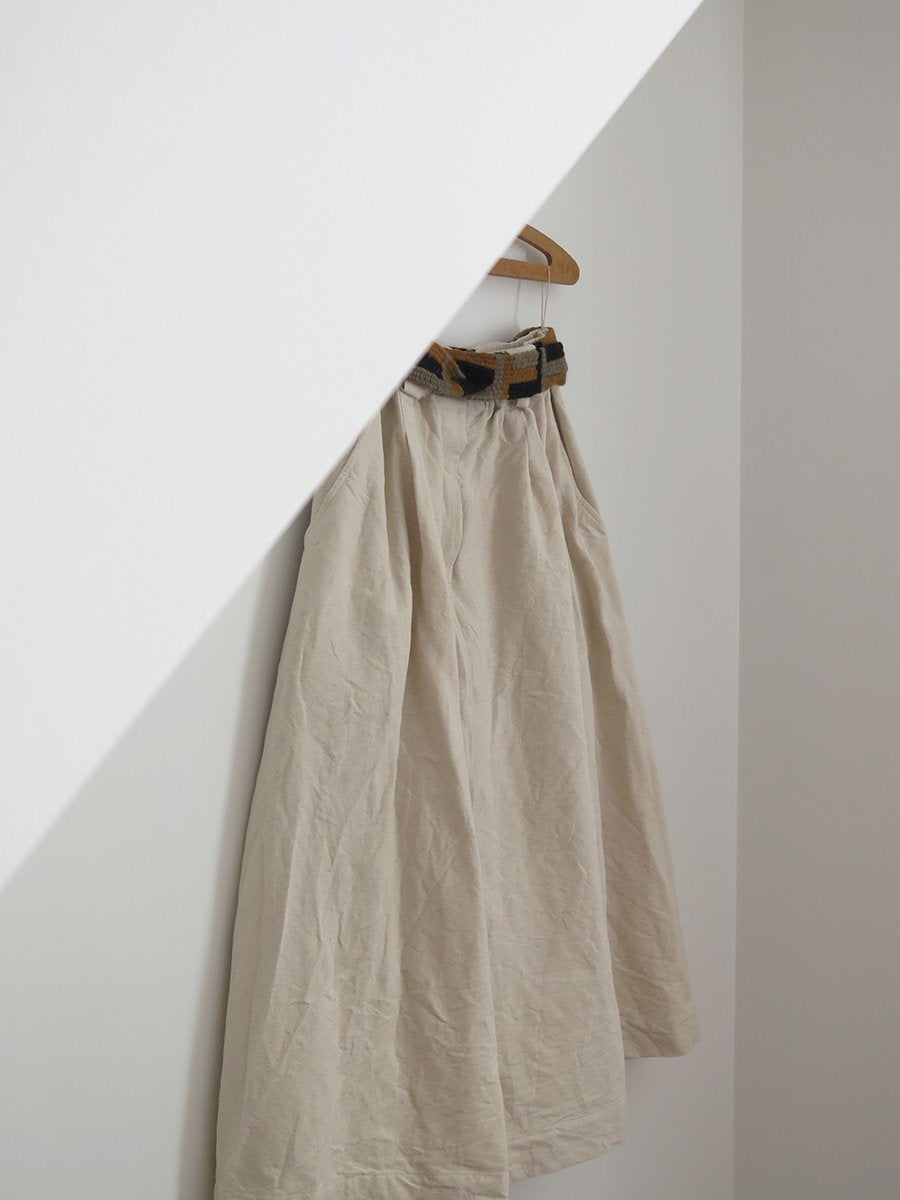 Canvas Maxi Skirt