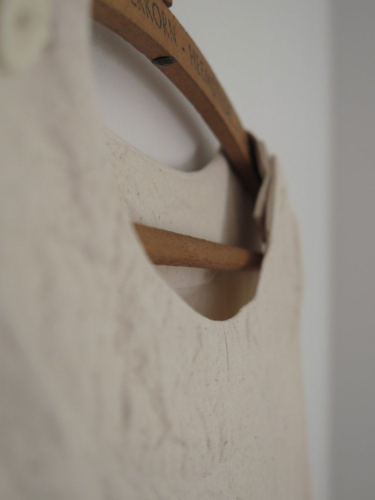 LIGHT CANVAS LOOSE SLEEVELESS DRESS