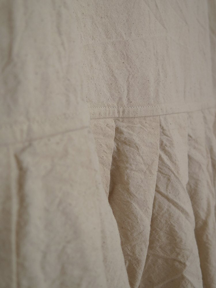 LIGHT CANVAS LOOSE SLEEVELESS DRESS