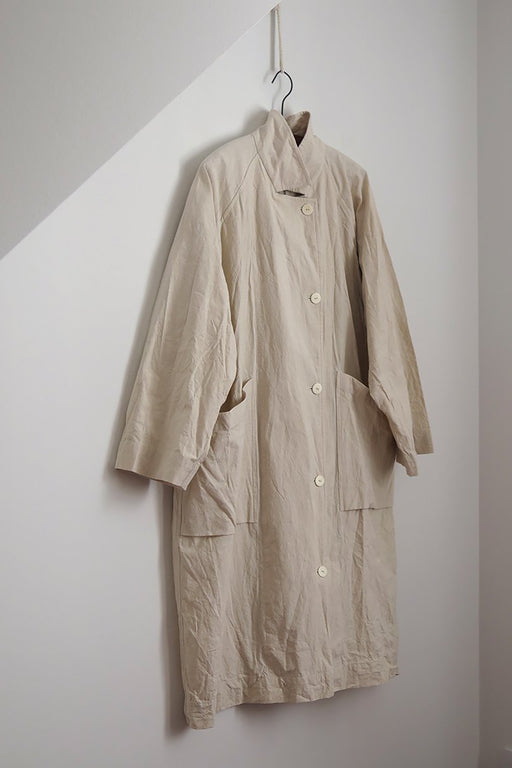 LIGHT CANVAS TRENCH COAT