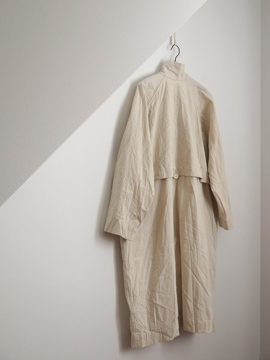 LIGHT CANVAS TRENCH COAT