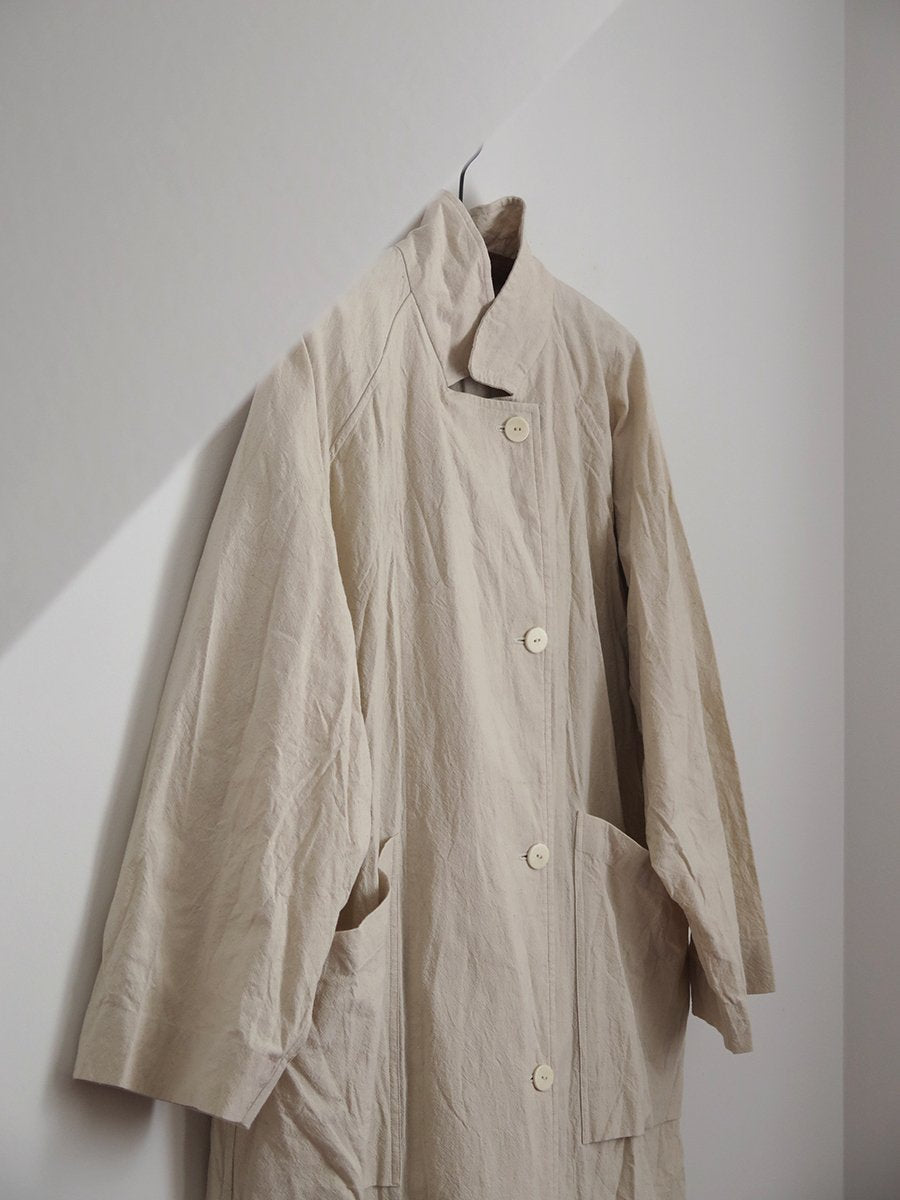 LIGHT CANVAS TRENCH COAT