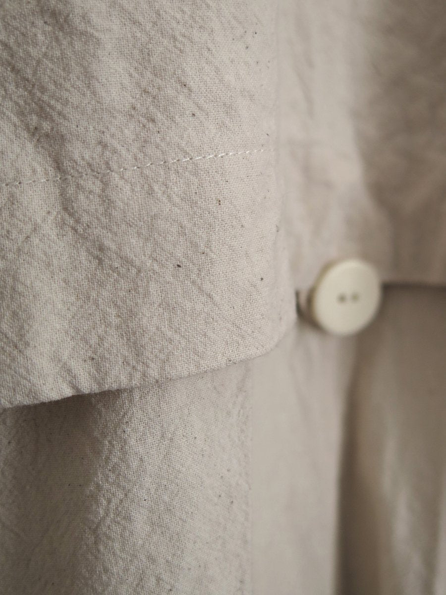 LIGHT CANVAS TRENCH COAT