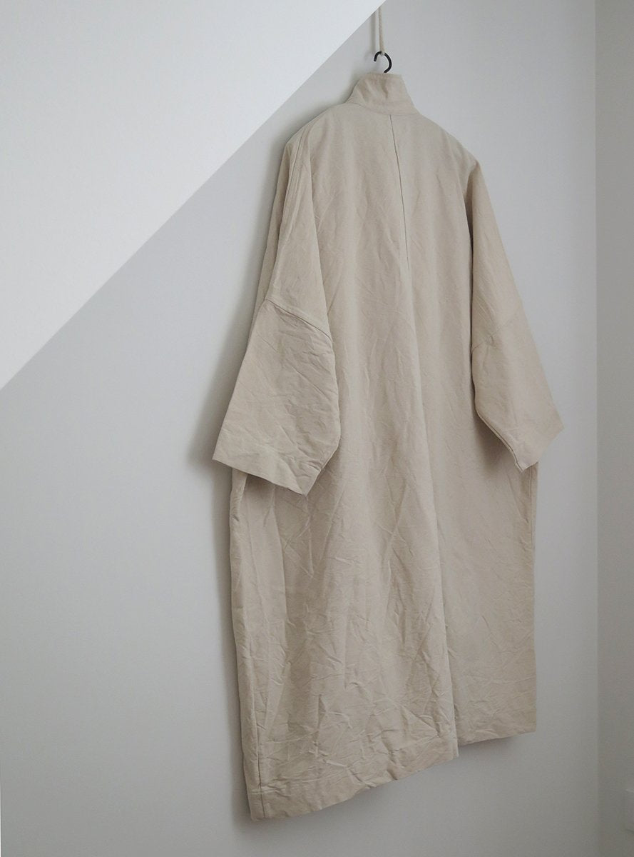UNDYED CANVAS OVERSIZED DUSTER