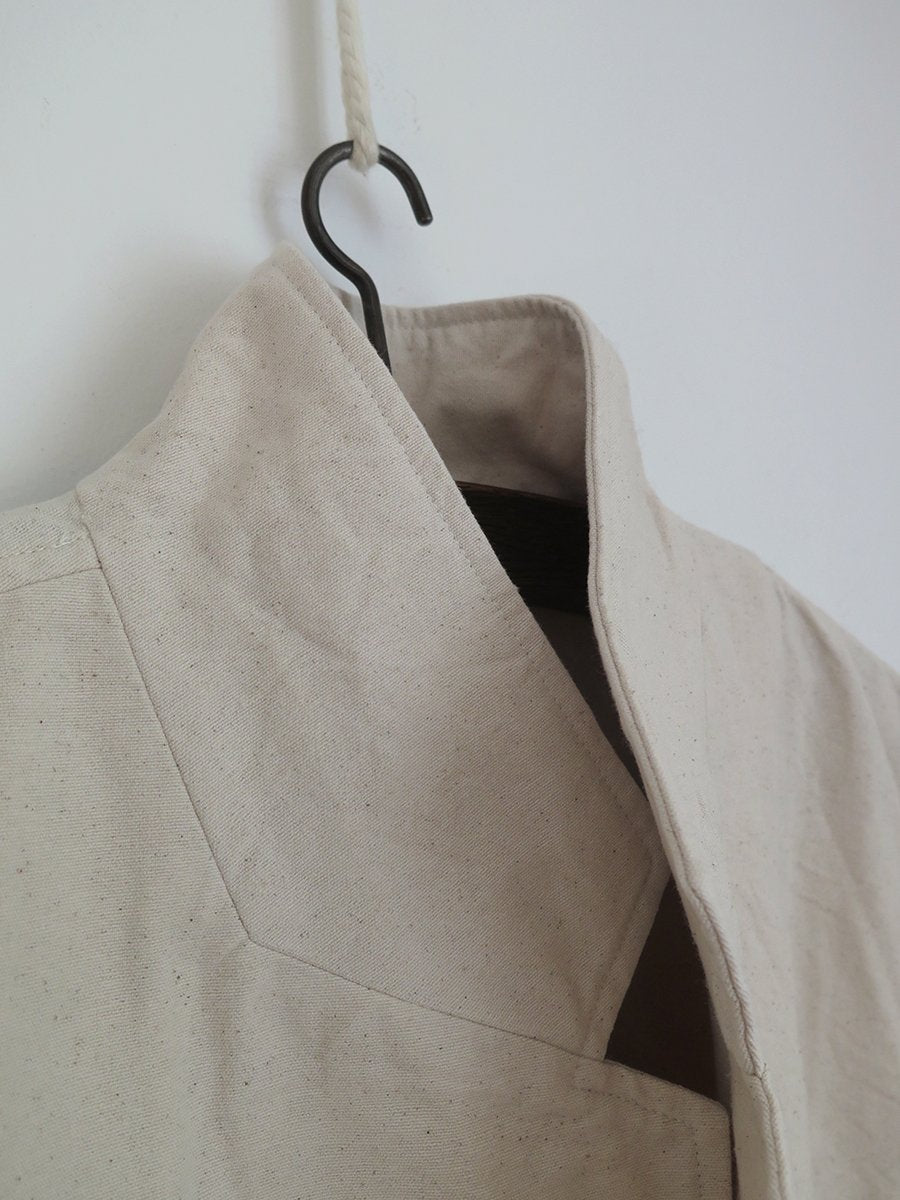 UNDYED CANVAS OVERSIZED DUSTER