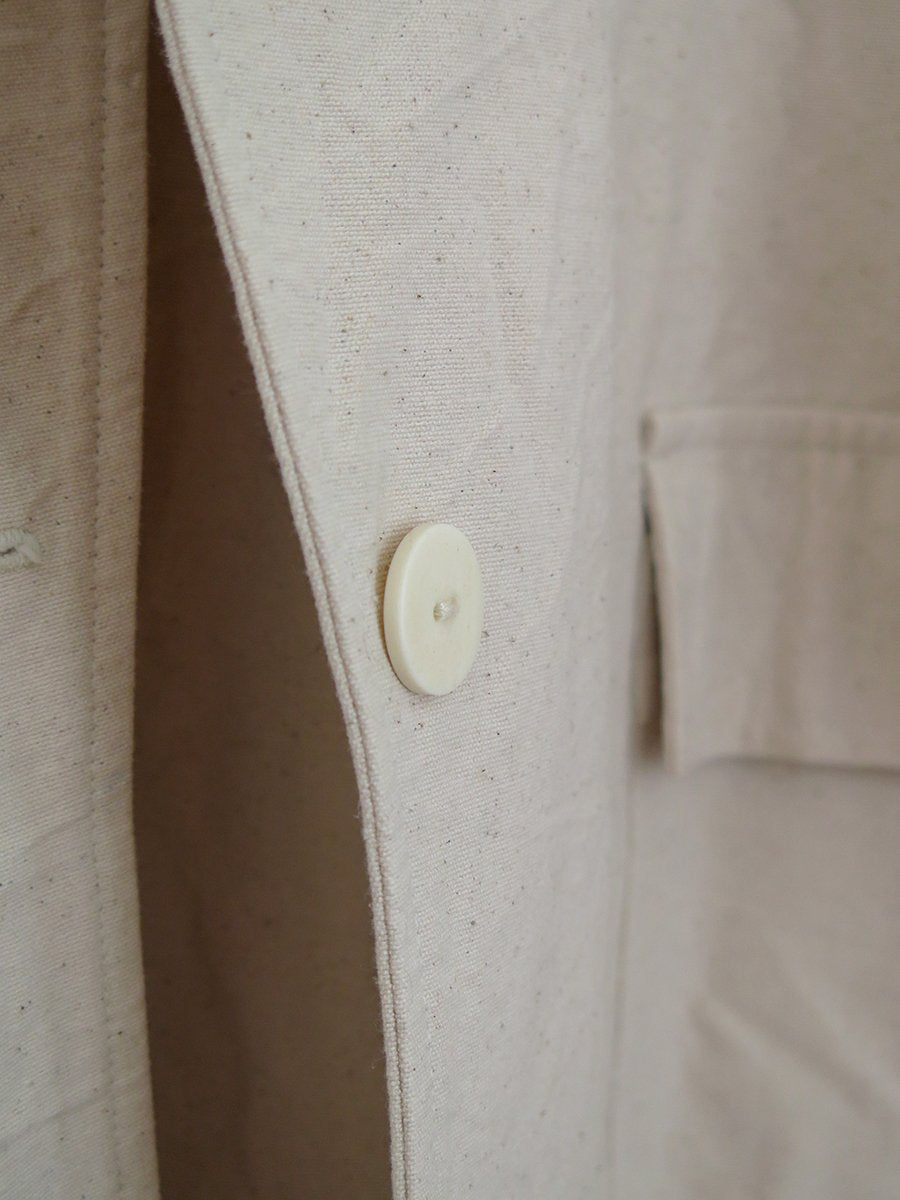 UNDYED CANVAS OVERSIZED DUSTER