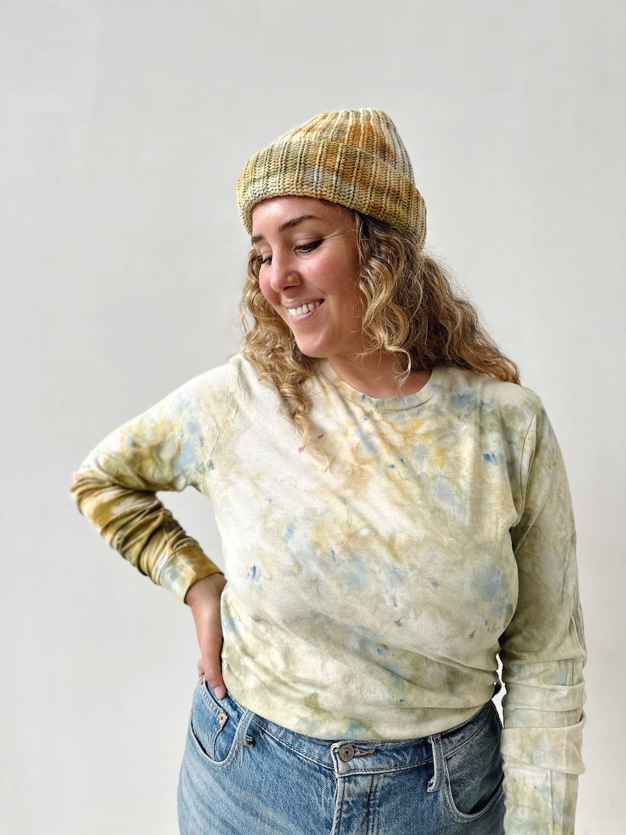 Chunky Cotton Beanie | Lichen