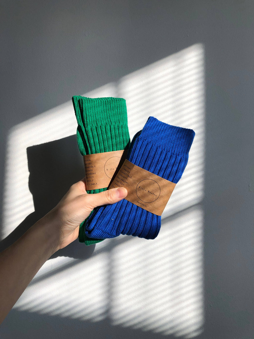 RIBBED COTTON HIGH SOCKS | BRIGHT GREEN