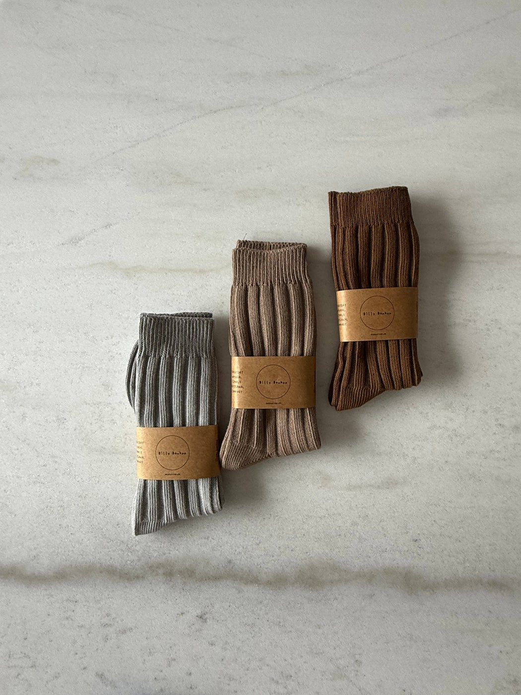 EVERYDAY COTTON RIBBED SOCKS | Mushroom