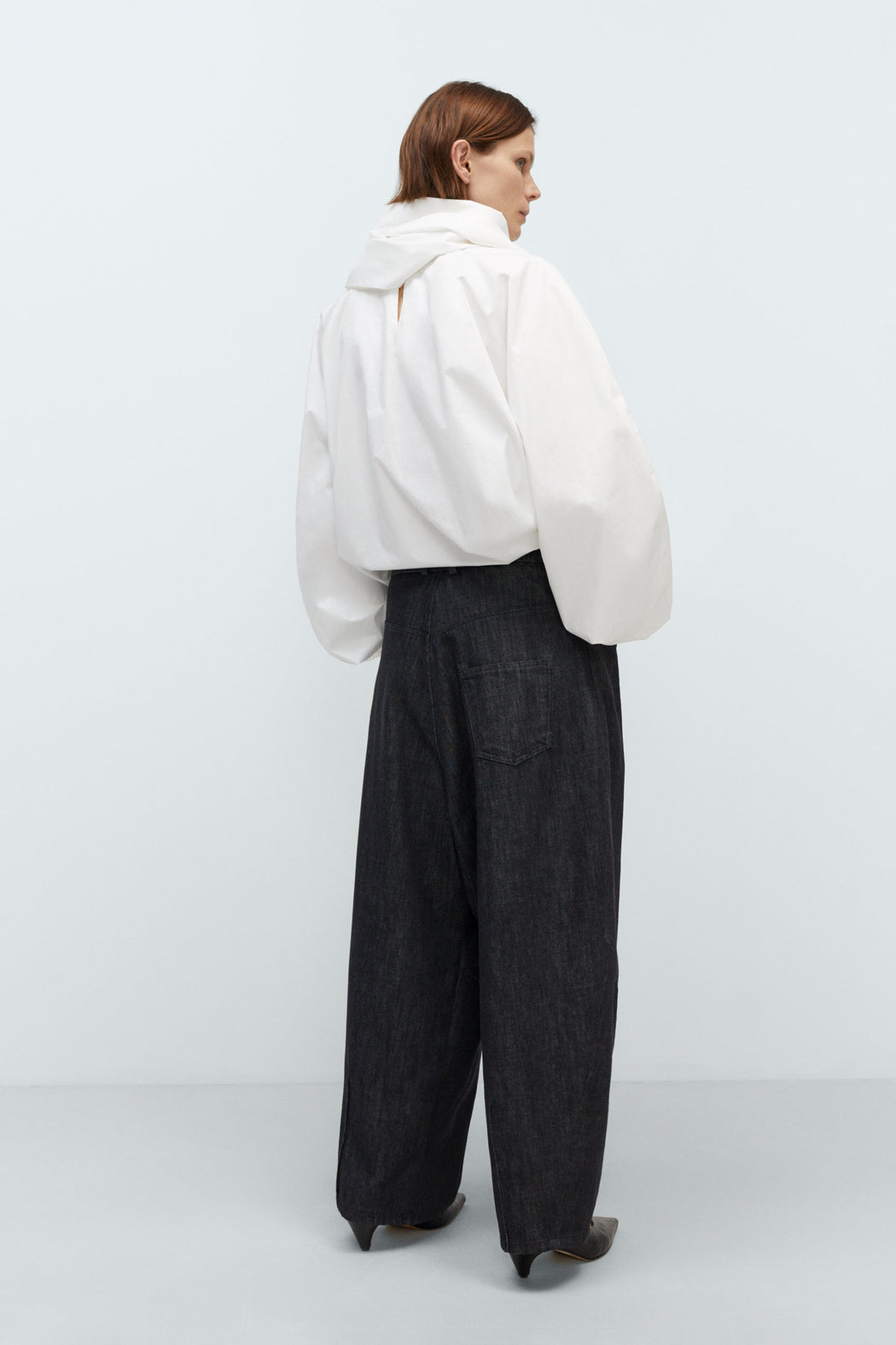 DENIM BAGGY PANTS | Black