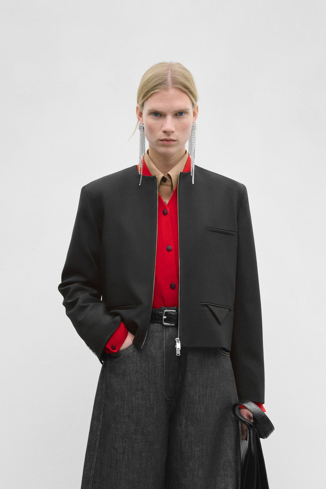 CROPPED JACKET | BLACK