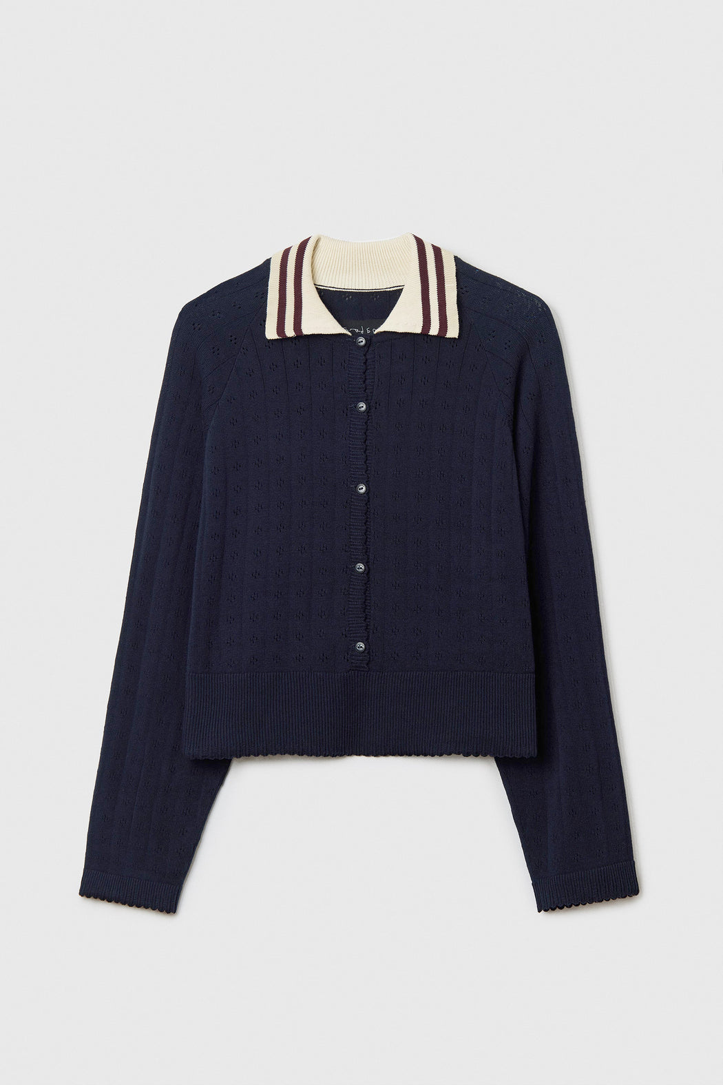 Cordera | ORGANIC COTTON LONG SLEEVES POLO | NAVY | Hazel & Rose | Minneapolis