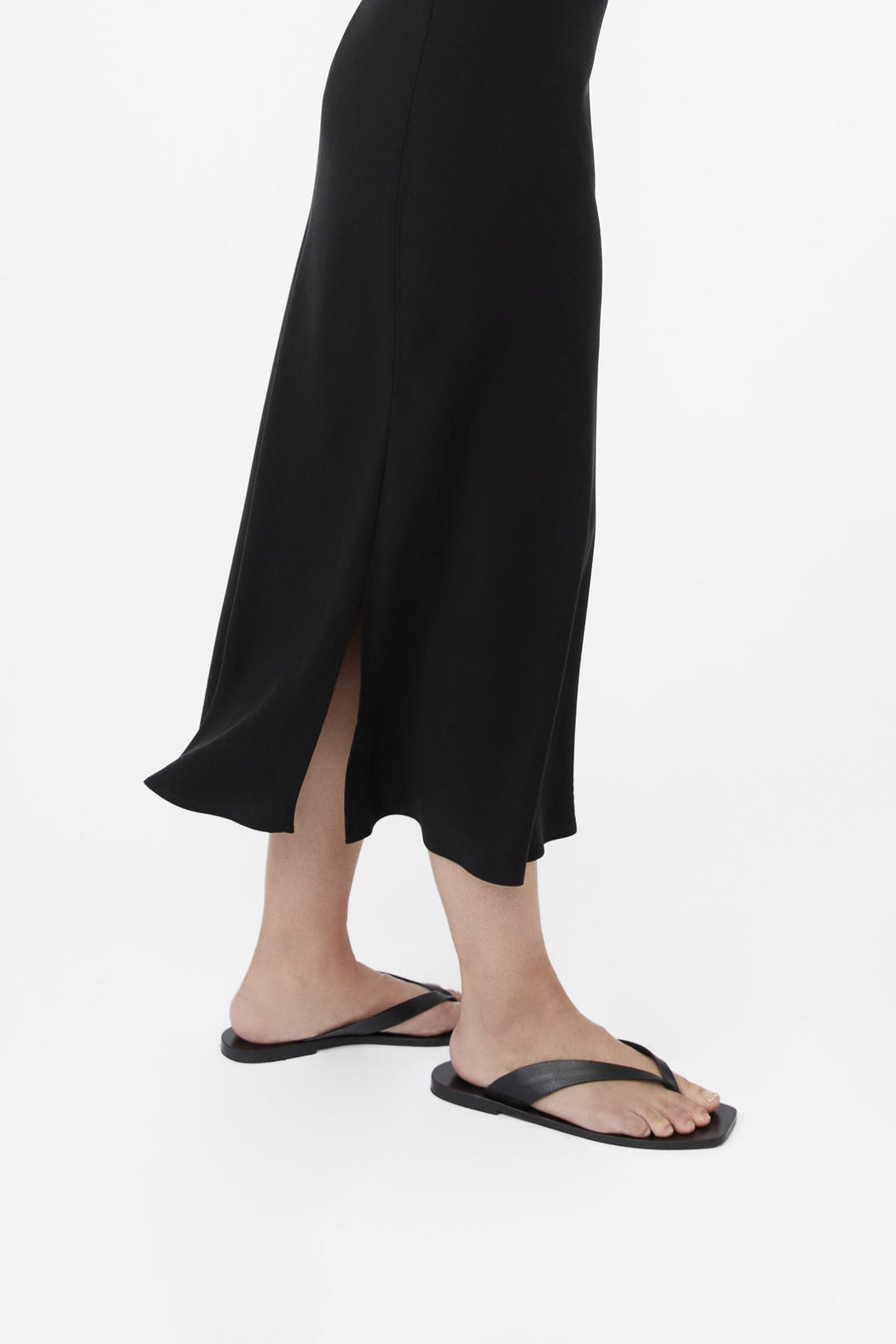 Dāl | CUPRO BIAS SLIP DRESS | Black | Hazel & Rose | Minneapolis