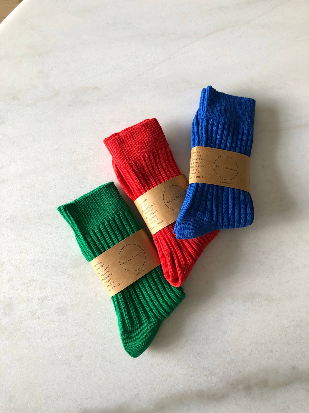 RIBBED COTTON HIGH SOCKS | BRIGHT GREEN