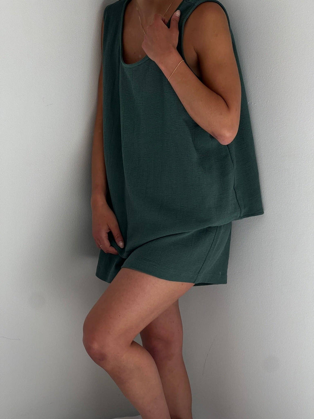 Marni Waffled Cotton Tank | Natural
