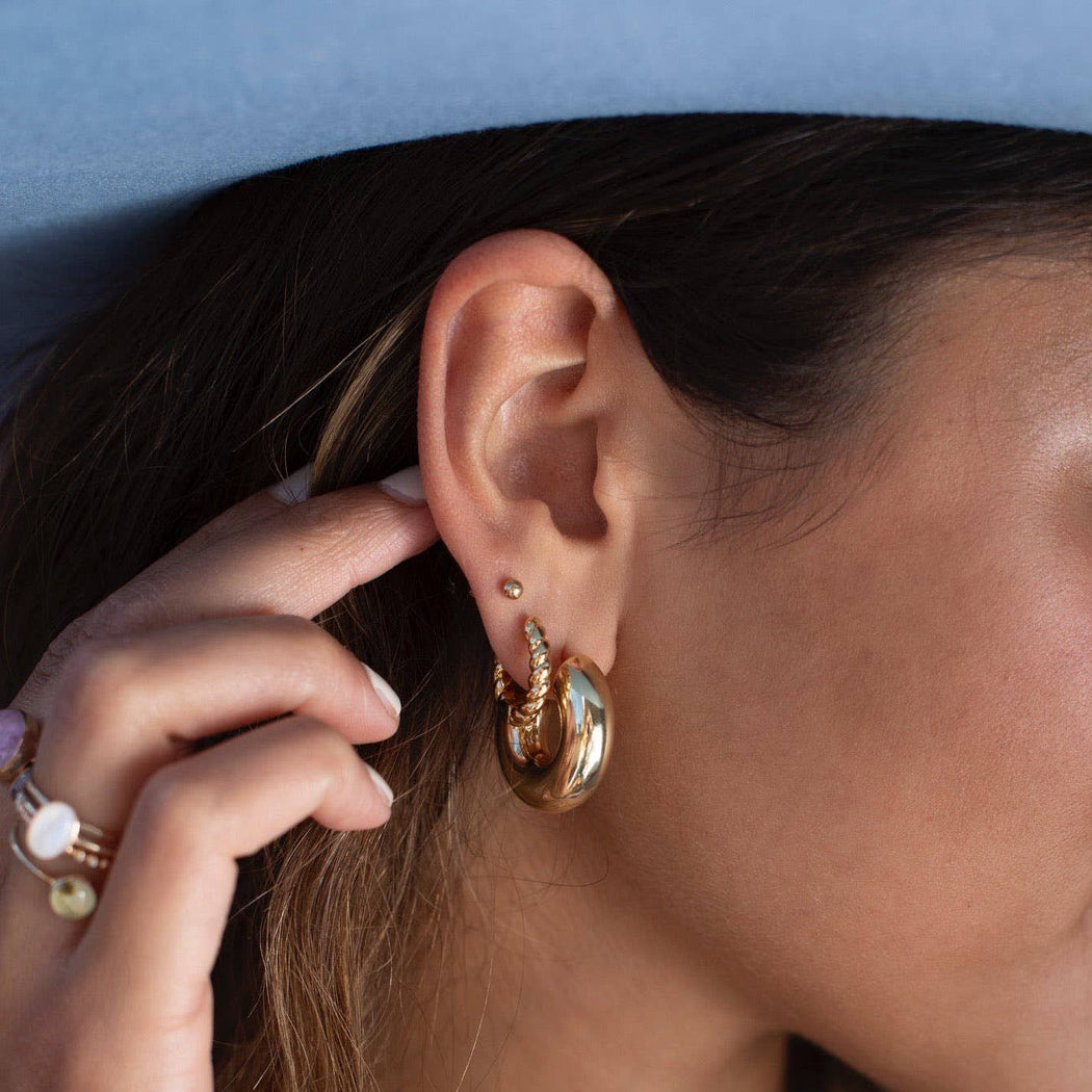 Cloud Hoops | 14k Gold Fill