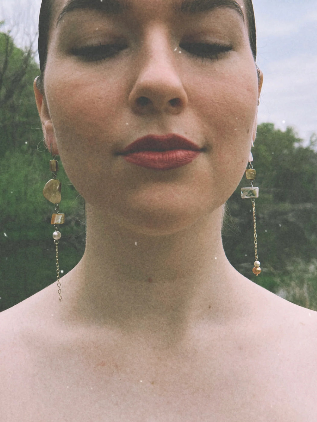 Long Chain Shell Earring