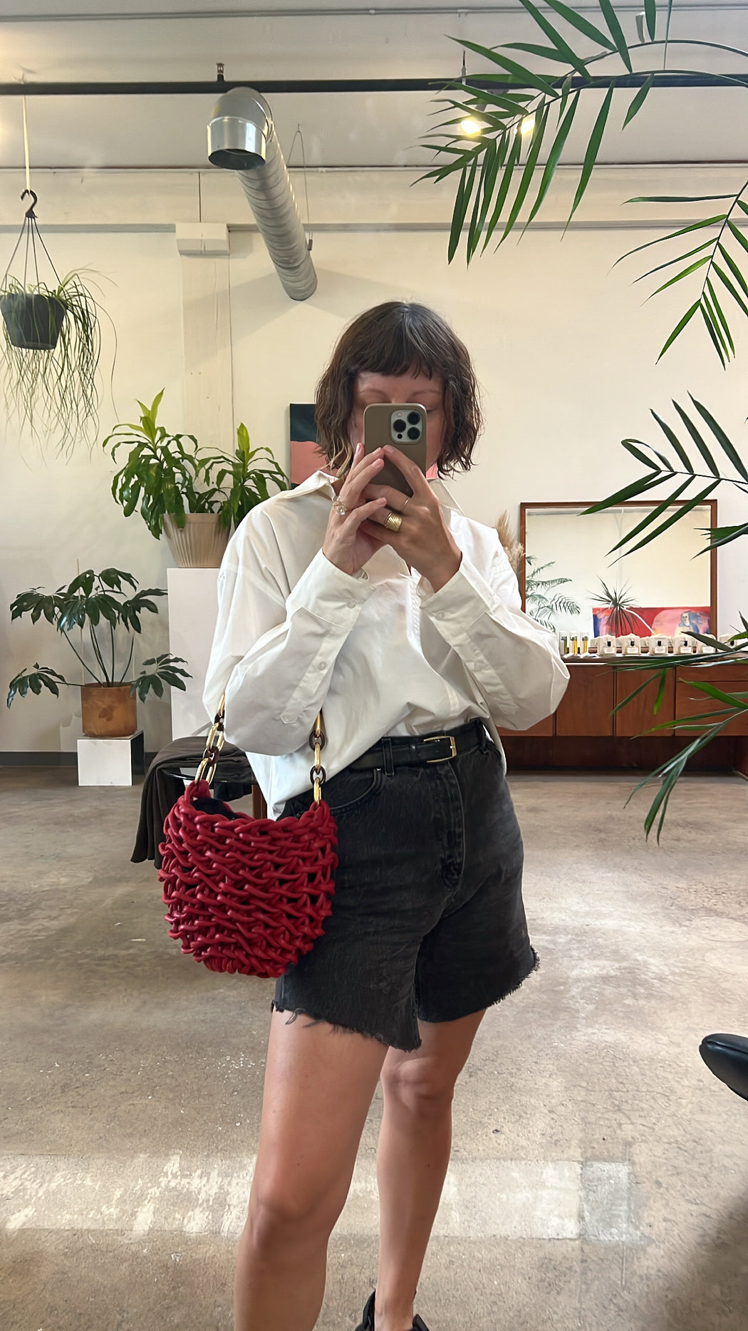 Cleo Mini Chain Bag | Red
