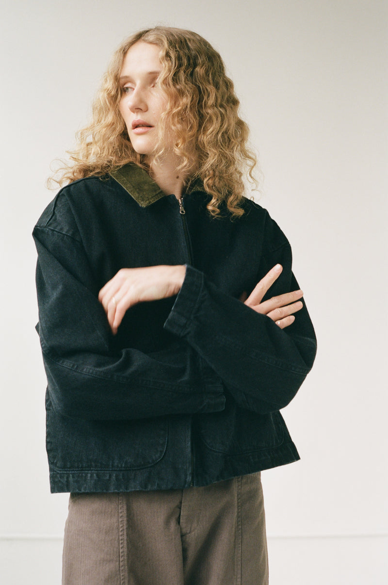 STUDIO COAT | WASHED BLACK