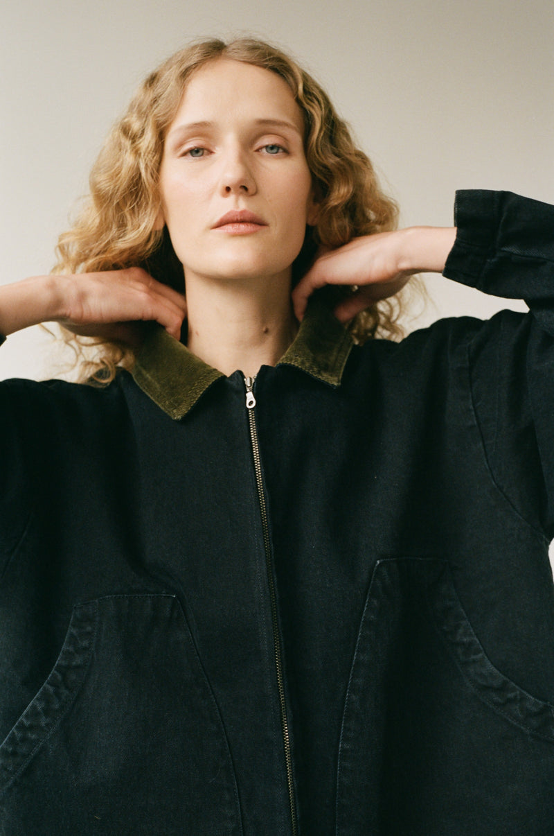 STUDIO COAT | WASHED BLACK