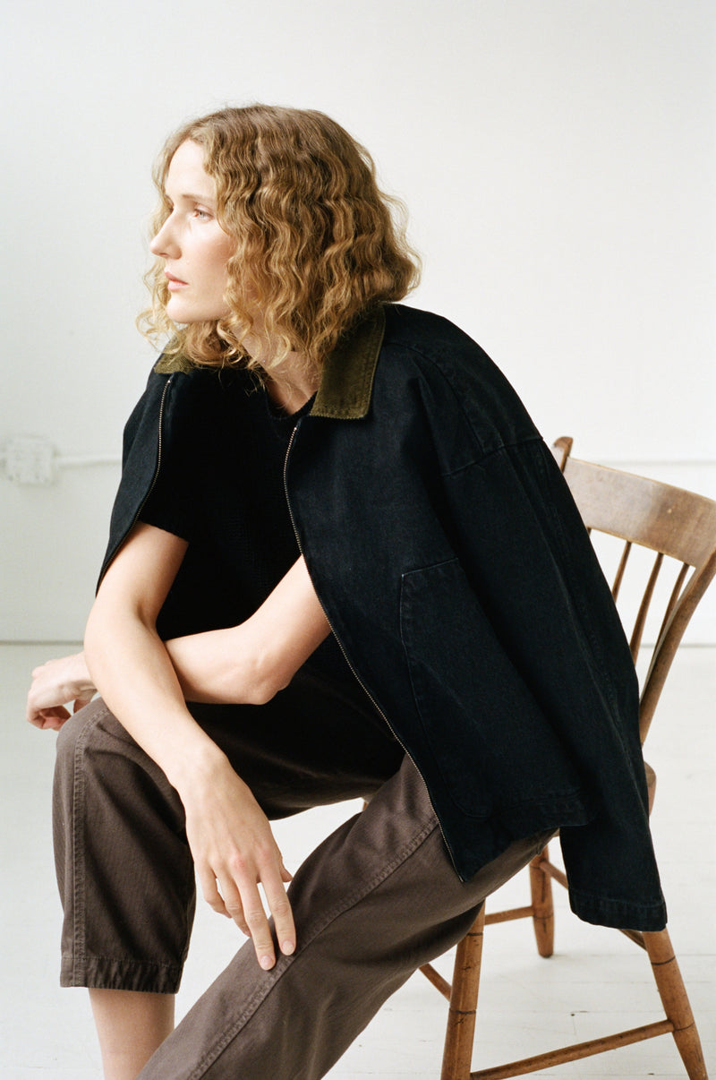 SHAINA MOTE | STUDIO COAT | WASHED BLACK | HAZEL & ROSE | MINNEAPOLIS
