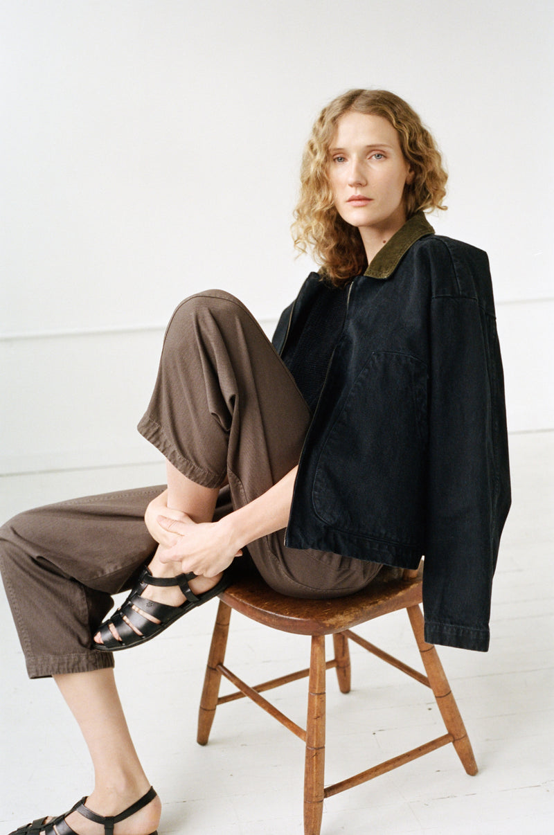 SHAINA MOTE | STUDIO COAT | WASHED BLACK | HAZEL & ROSE | MINNEAPOLIS