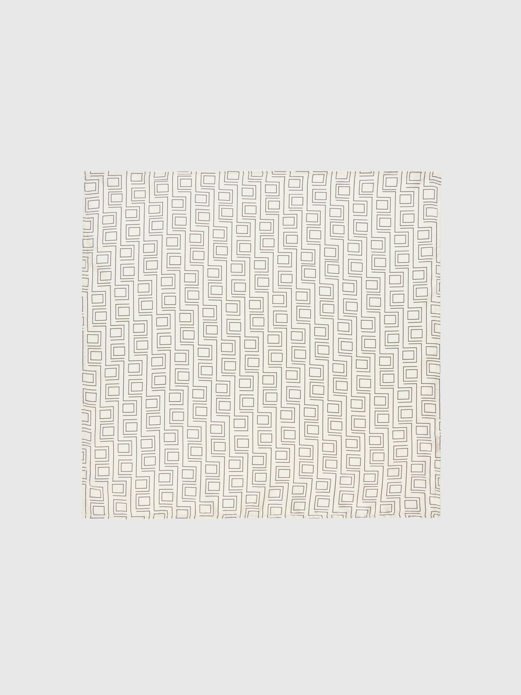 MONOGRAM SILK SCARF | Crème