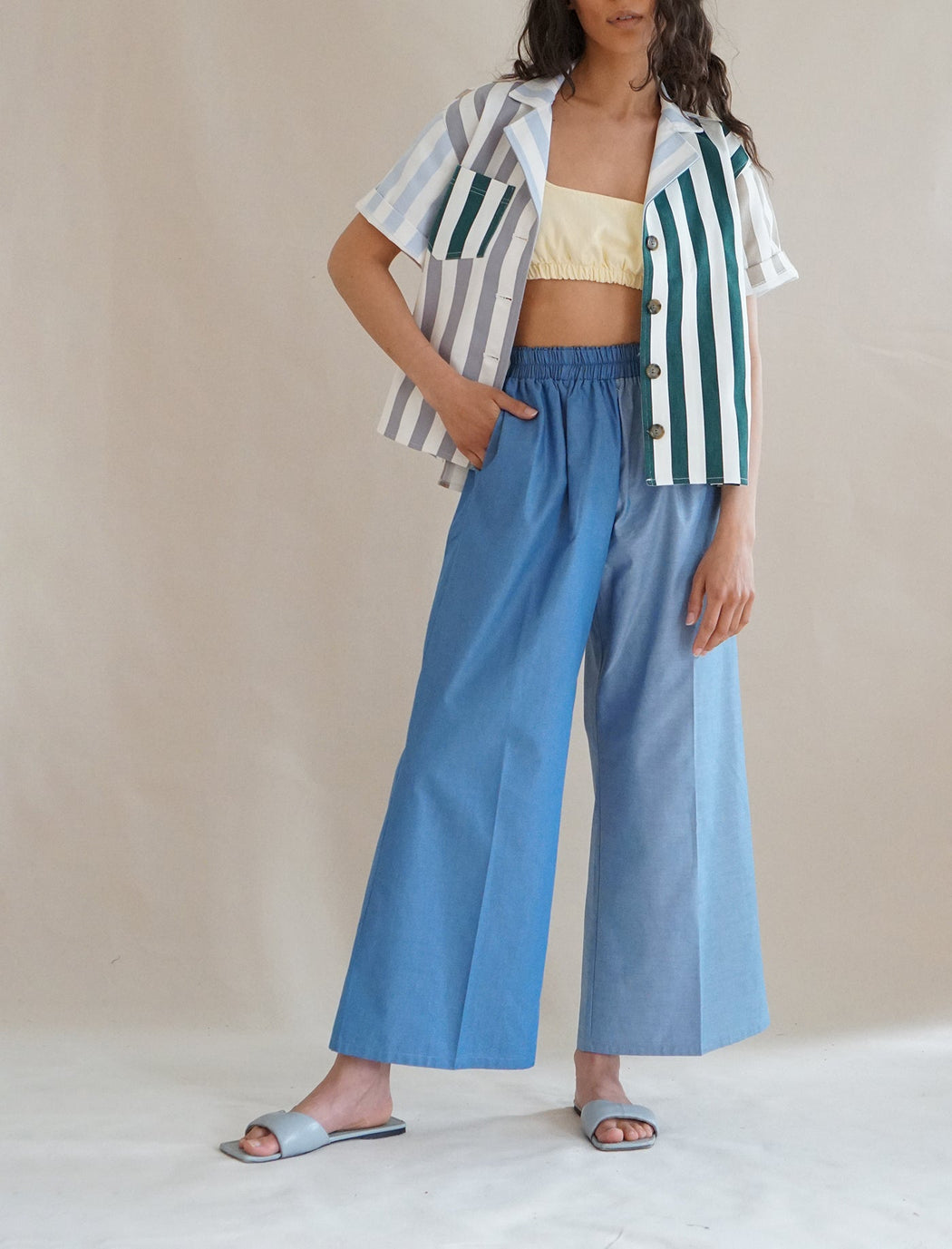 Proche | The Sunday Pant | Two-Tone Blue | Minneapolis | Hazel & Rose