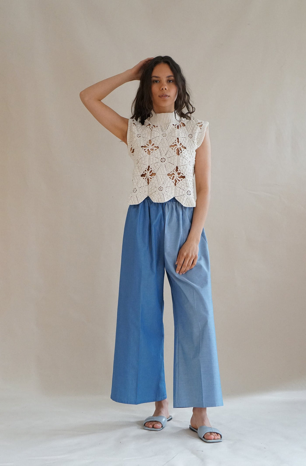 Proche | The Sunday Pant | Two-Tone Blue | Minneapolis | Hazel & Rose
