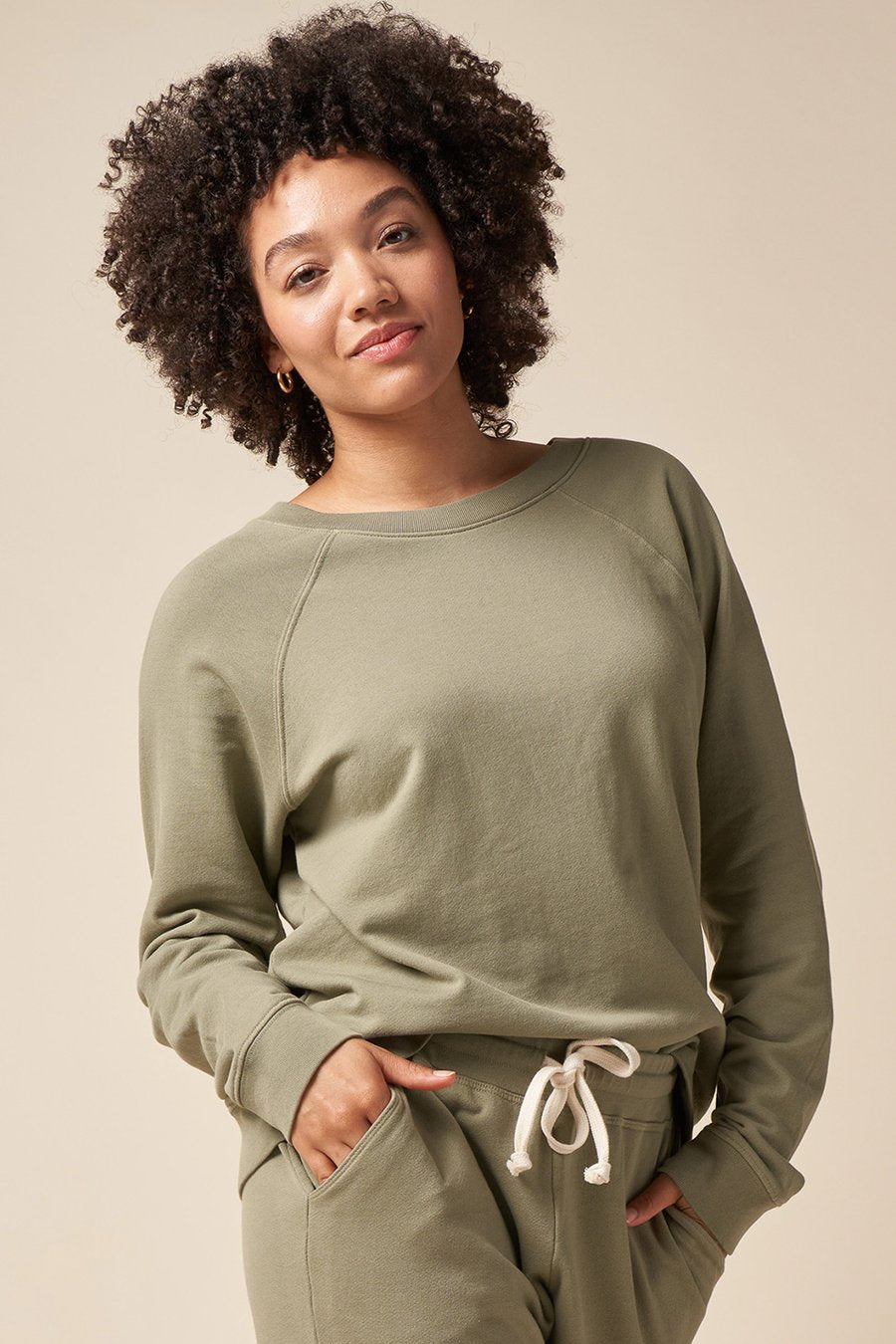 The Standard Stitch | The College Sweatshirt | Sage | Plus | Hazel & Rose | Minneapolis