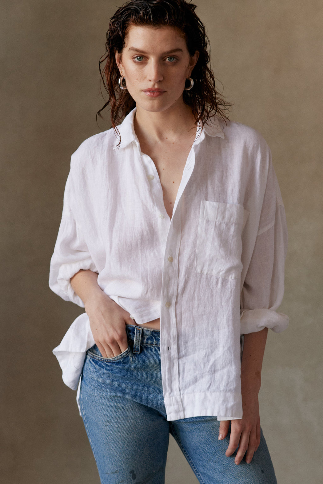 Essential Linen Shirt | White