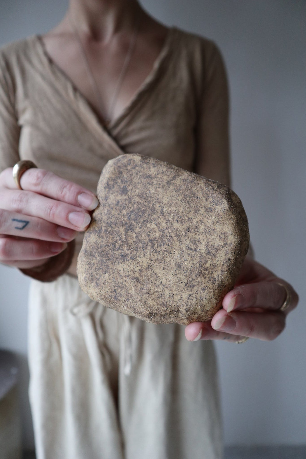Ancient Buff Sand Incense Burner