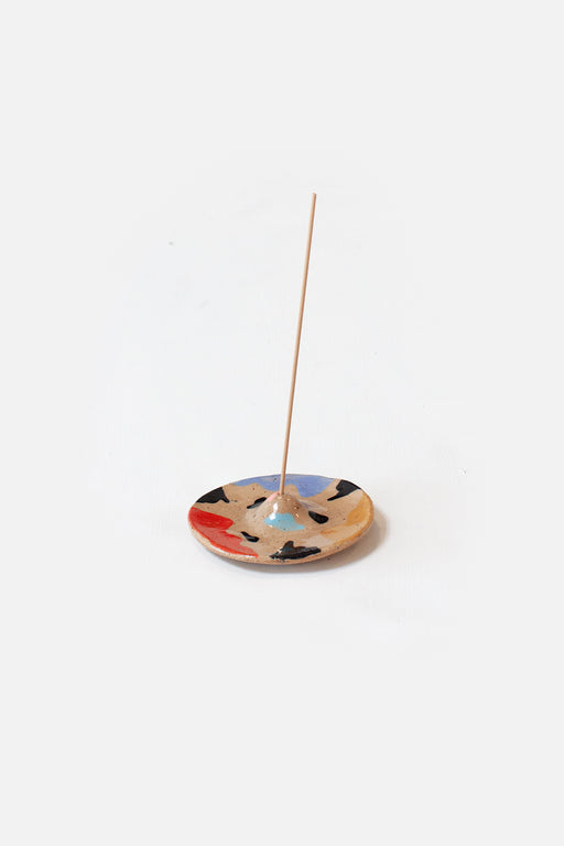 Ceramic Incense Holder | Leopard Multi