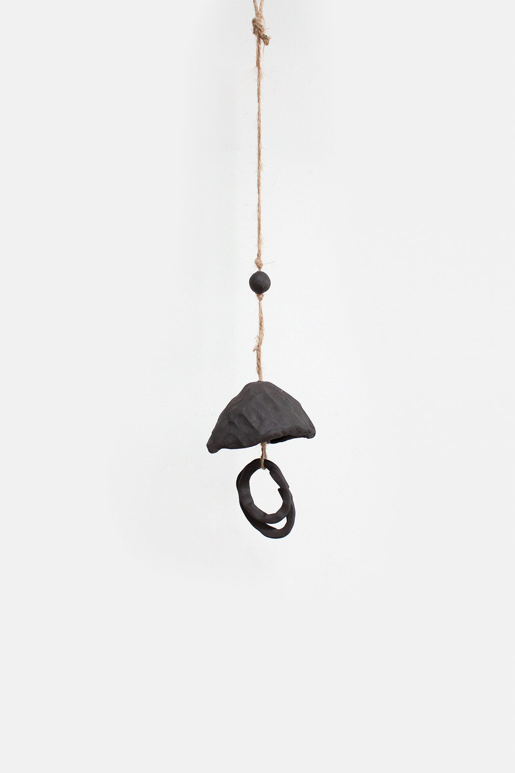 Gina DeSantis Ceramics | Black Clay Chime | Double Oval Ringer | Hazel & Rose | Minneapolis | Minnesota