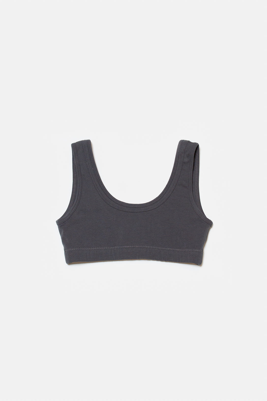 Back Beat Co. | Organic Cotton Double Band Bra | Cement | Hazel & Rose | Minneapolis