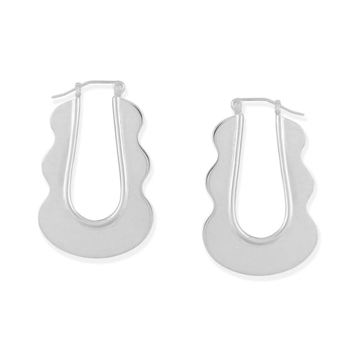 Mini Mirage Hoops | Silver