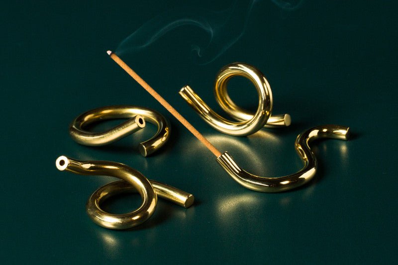 Subtle Bodies + Soft Baroque | Brass Incense Holder (i) | Hazel & Rose | Minneapolis