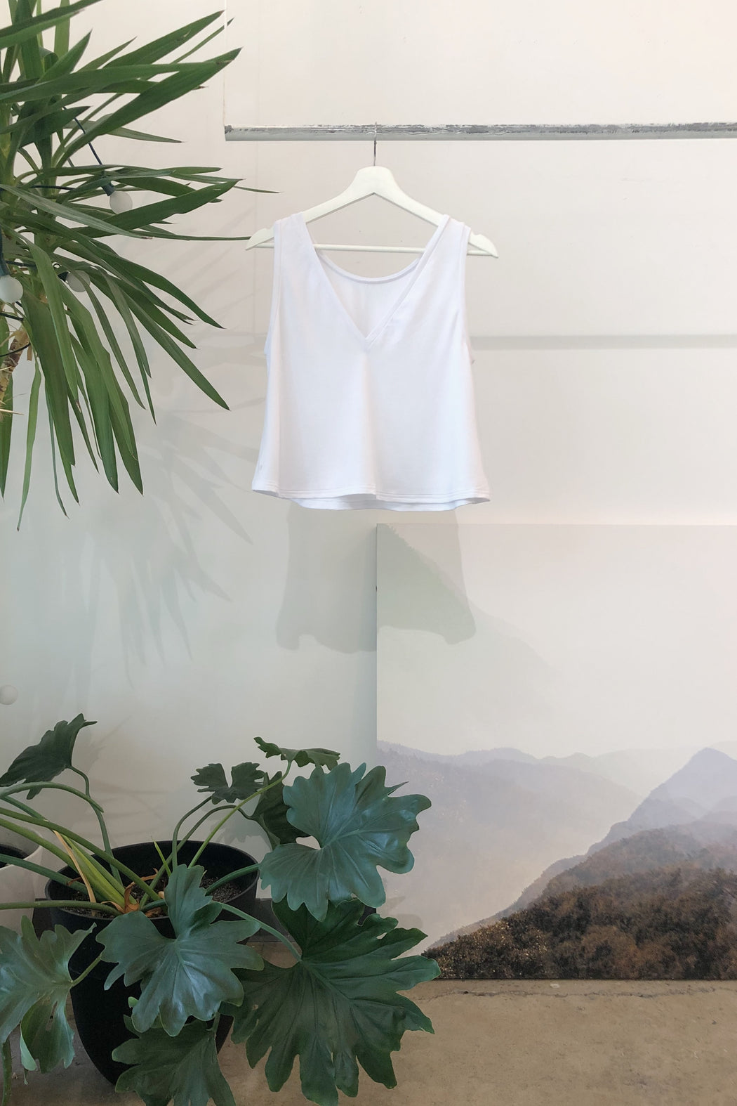 Reversible Crop Tank | Bright White