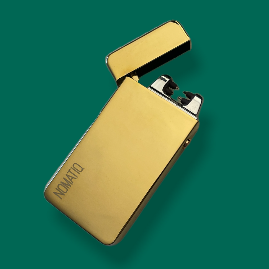 Golden Dual Arc Lighter
