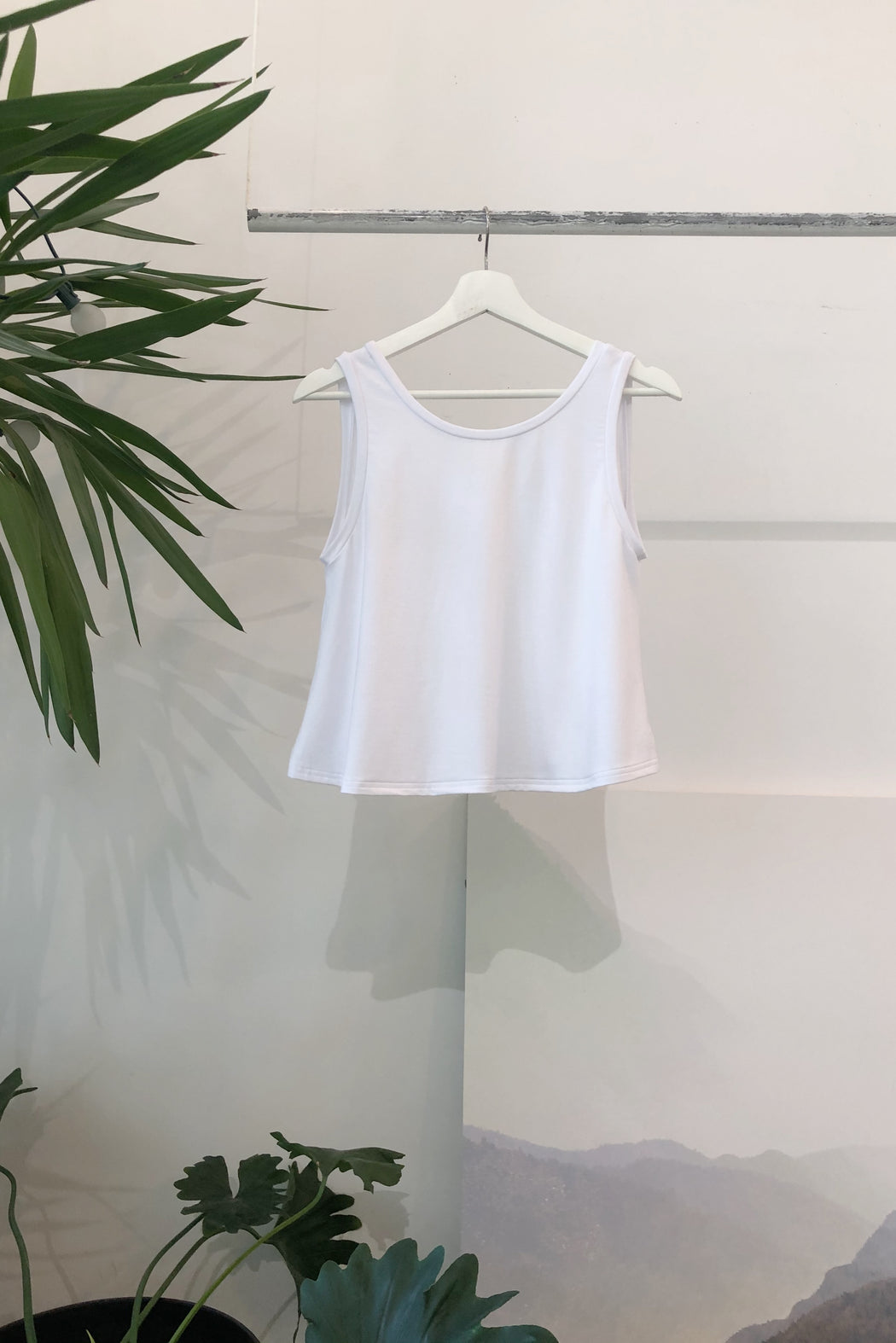 Reversible Crop Tank | Bright White