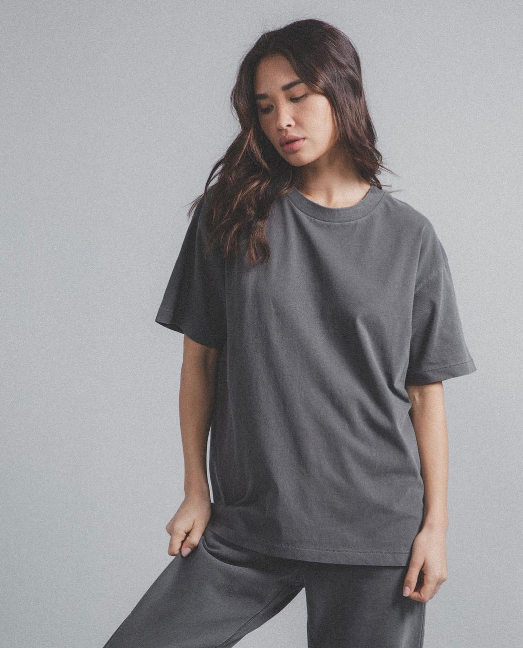 Oversized Core Tee | Vintage Grey